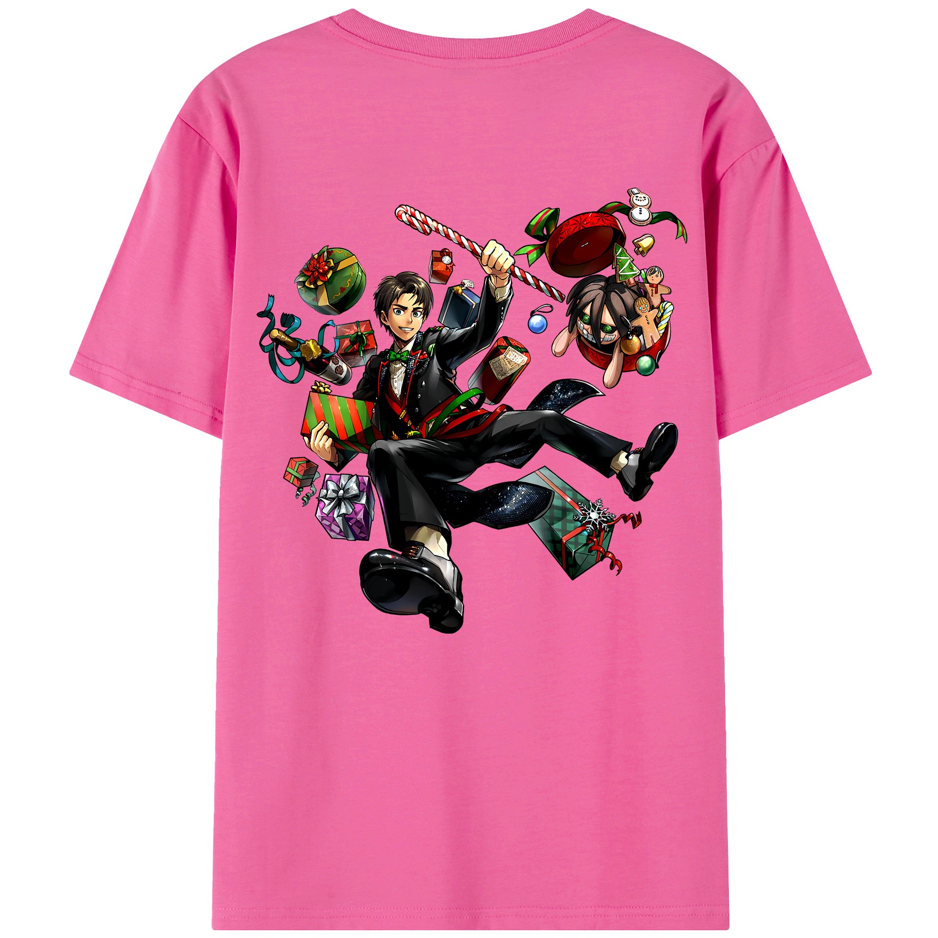 （画像用） 進撃の巨人 エレン･イェーガー Attack on Titan Eren Jäger レディース半袖Tシャツ(バックプリント)
